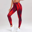 Calças Leggings Sem Costura - 3D gradiente