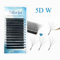 TBestt Matte Black 5D W Shape Eyelashes Extensions Premade Volume Lash Faux Natural Professional 3D W Cilios Lashes